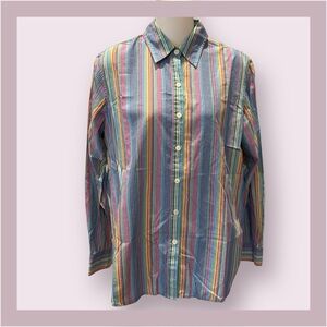 Multicolor Striped Long Sleeve Shirt